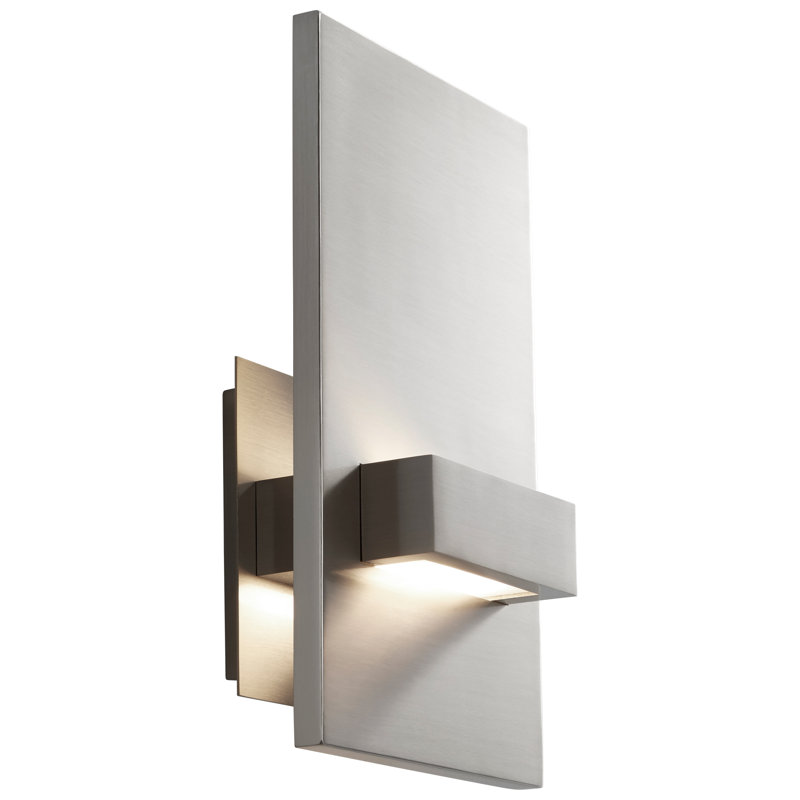 Amarvesh LED Armed Sconce, Satin Nickel