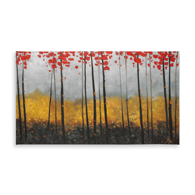 Abstract Landscape Gray Tablecloth - Indoor/Outdoor Home Decor