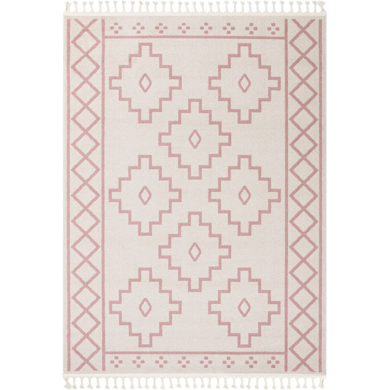 Loop-De-Loop Moroccan Synthetic Area Rug, Rectangle 160 x 220cm
