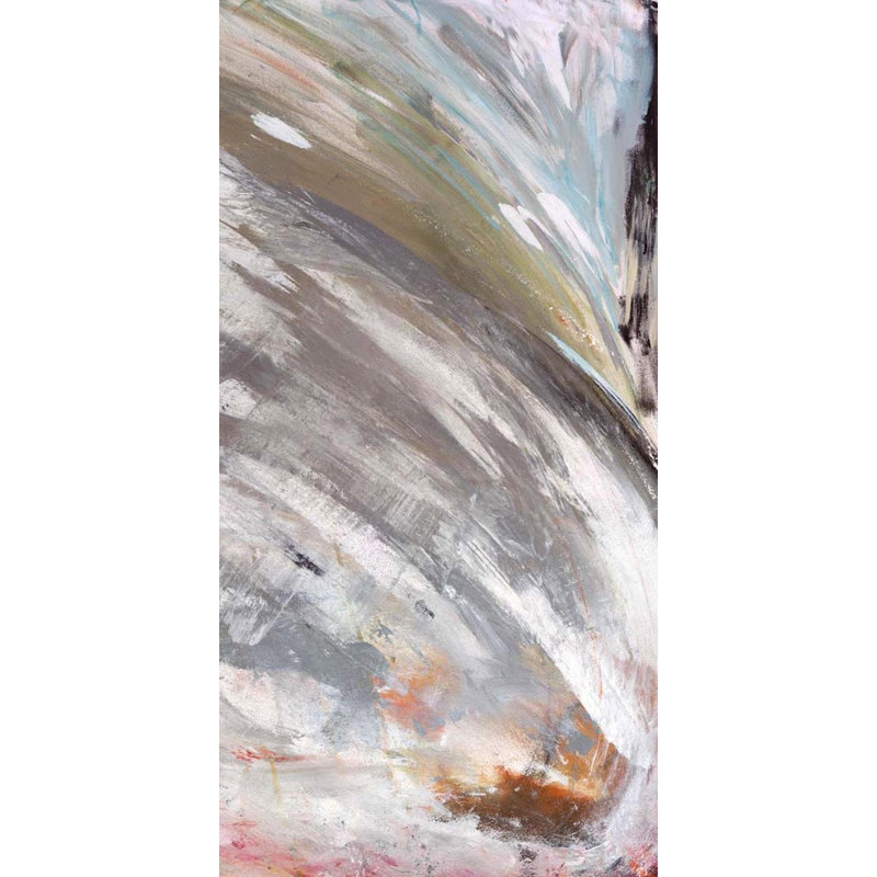 OOLALA I - Unframed Print on Canvas, 48" H x 24" W x 1.5" D, Brown Framed Canvas