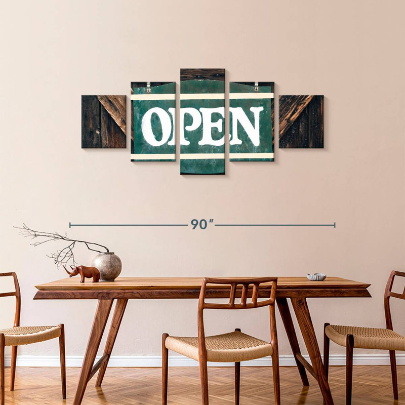 Open For Business, 36" H x 80" W