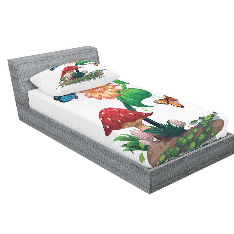 Microfiber Sheet Set, Twin Sheet Set with Fitted Sheet