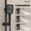 Pomme de douche double avec valve brute
