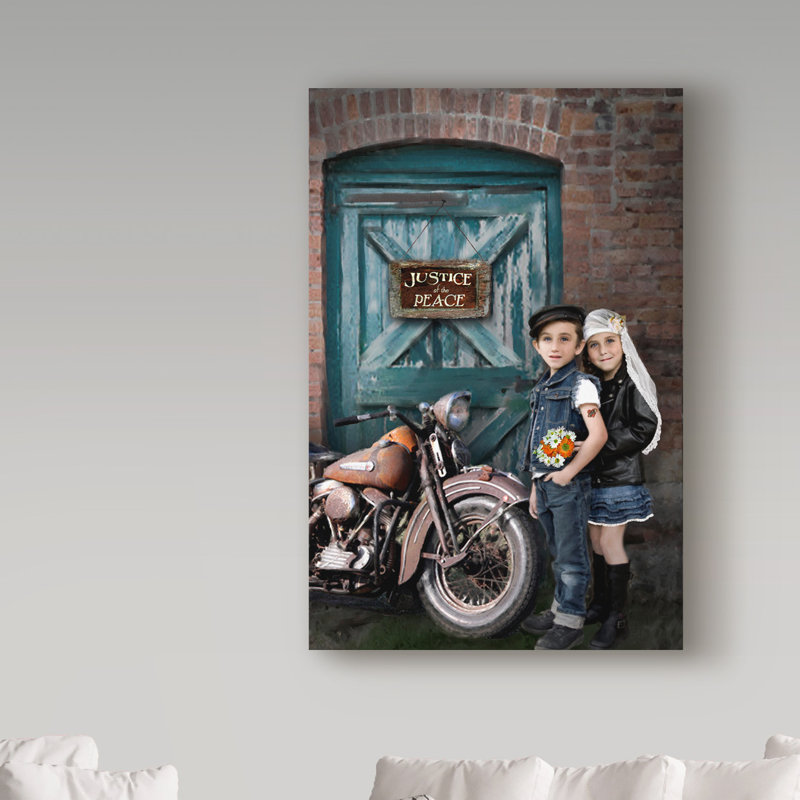 «Born Ride» de Vilho, reproduction de photo sur toile tendue, H 19 po x l 12 po x P 2 po