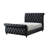 Exquisite Queen Panel Bed With Deep Button Tufts And Diamond-Stitched Pattern, Featuring Curve Headboard And Footboard For A Luxurious Bedroom Experience.-1944176884