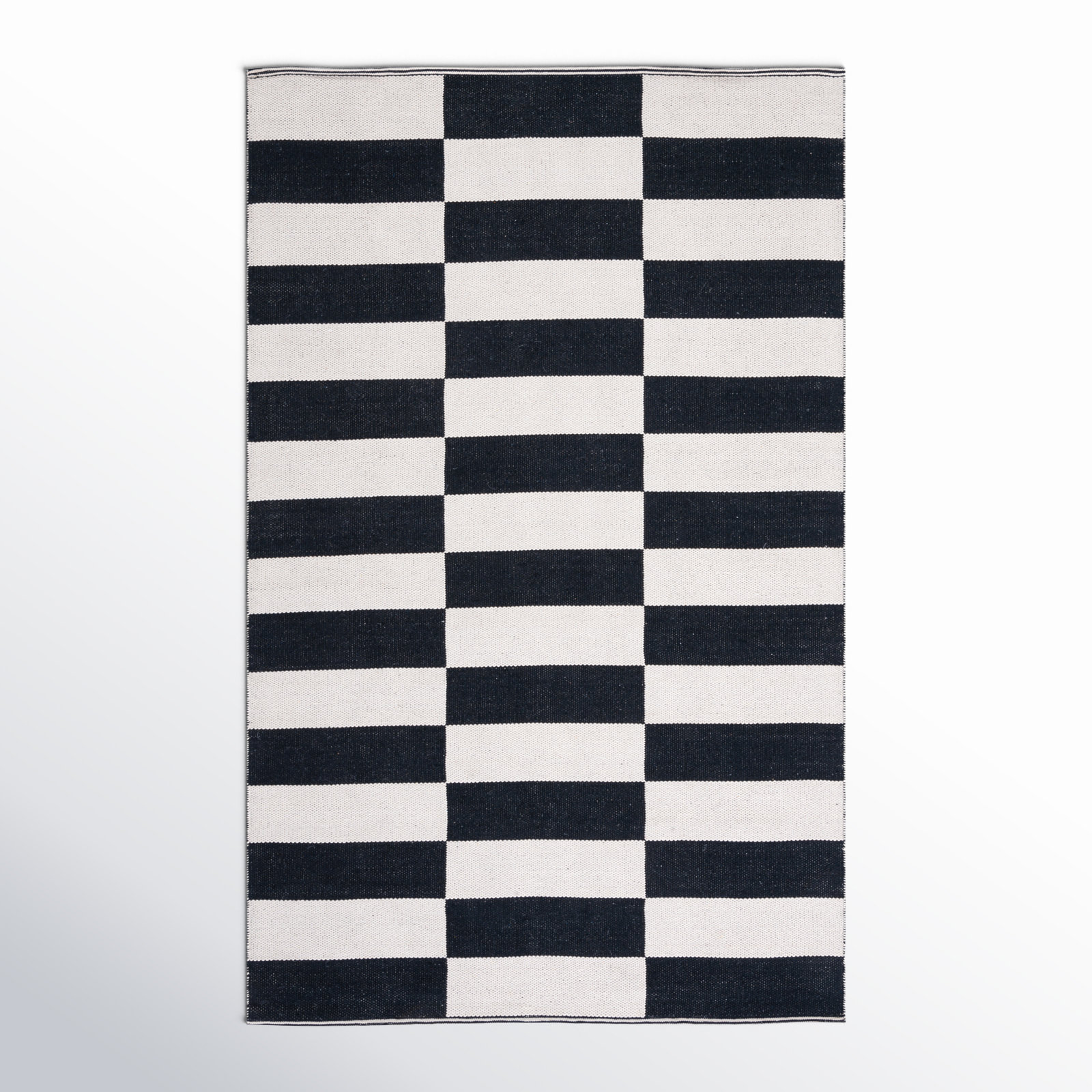 Alvana Handmade Cotton Rug, Rectangle 5' x 8'
