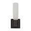Kelly Wearstler Volver 1-light Medium Single Sconce in Bronze with Clear Etched Glass shade-768992683-768992681