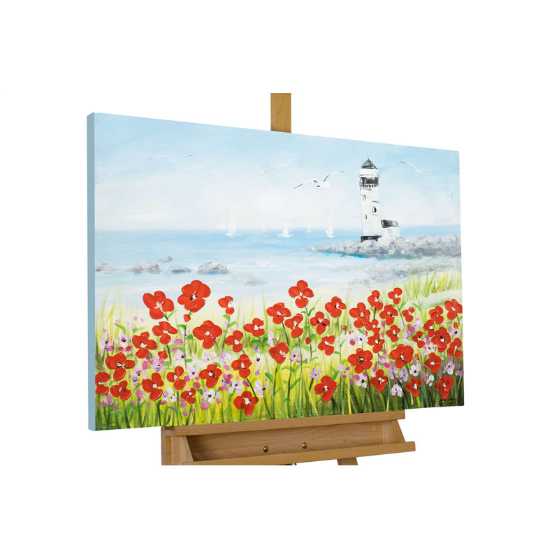 View of the Sea Hand -Painted Acrylic Painting