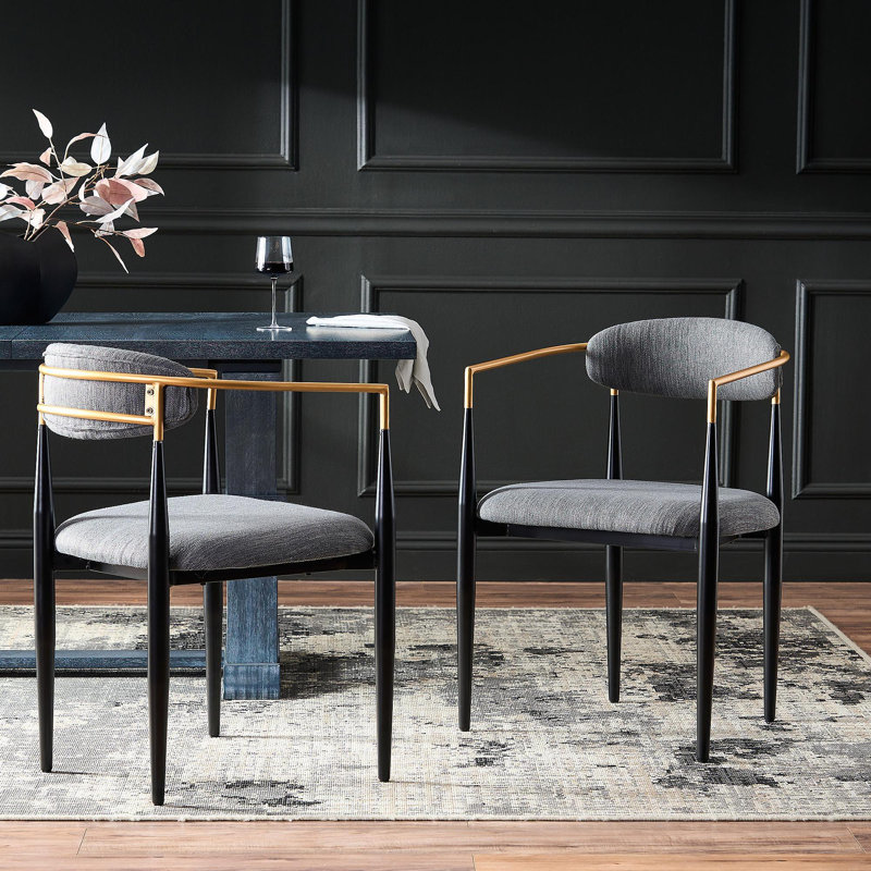 Ensemble de chaises de salle à manger (ensemble de 2) - 72315.00Charmp2, Gris anthracite