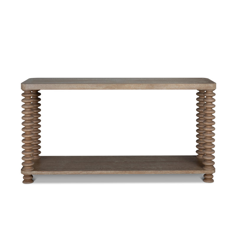 58 " W Solid Wood Top Console Table, Driftwood