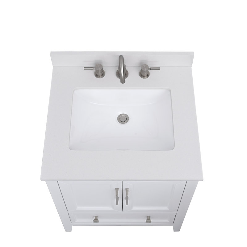 25'' W Single Vanity Top, Everest White