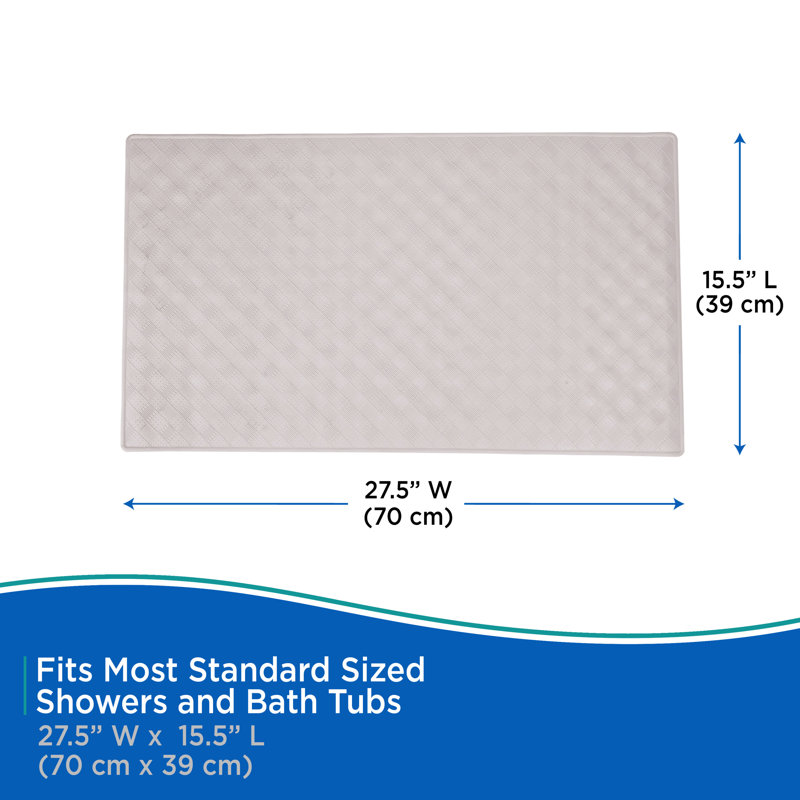 Plastic / Acrylic Shower Mat, Off White