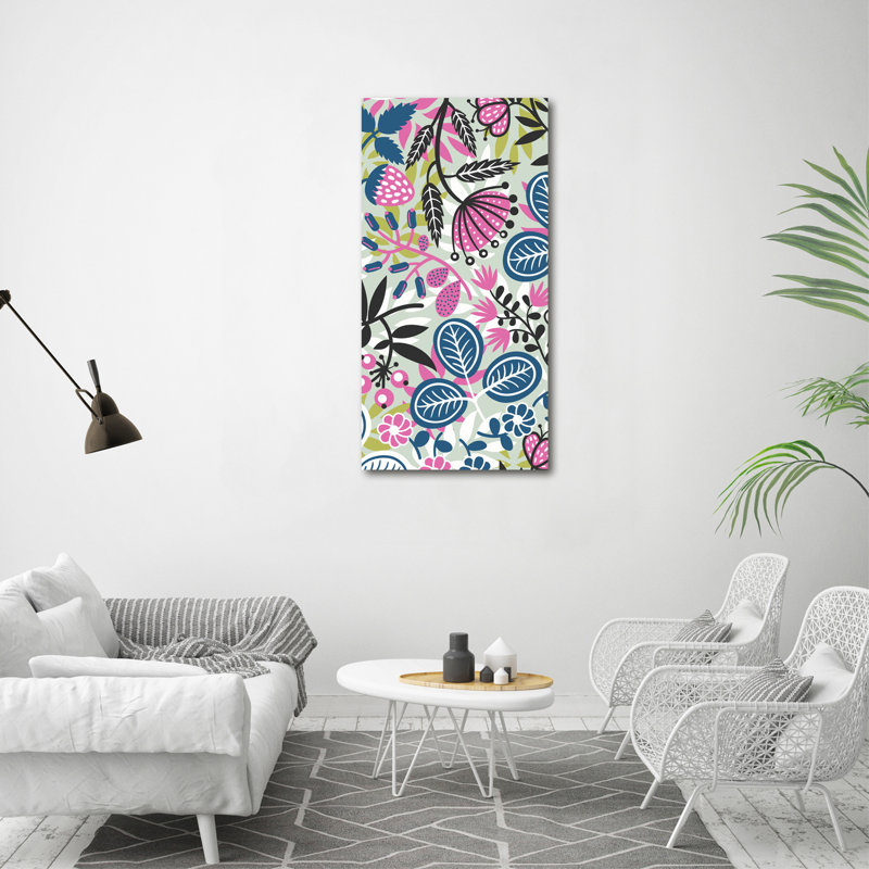 Flowers - Wrapped Canvas Print