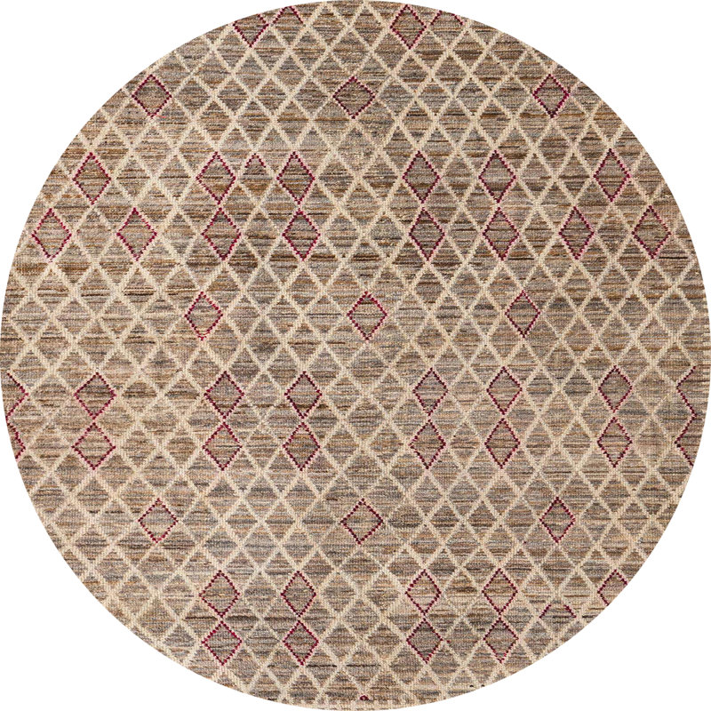 Abstract Indoor Rug, Round 6'