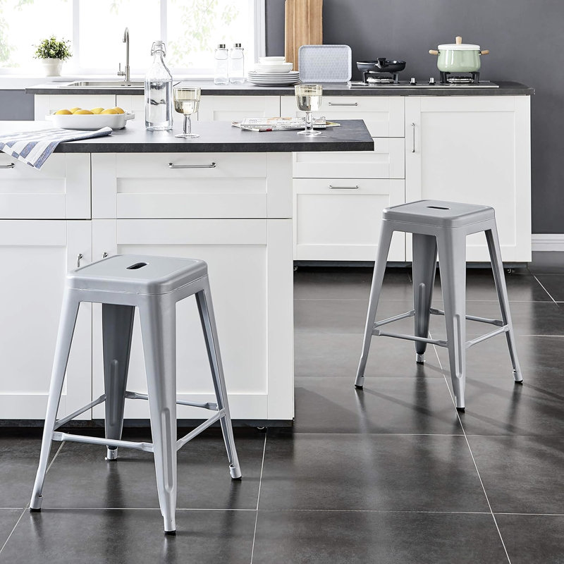 Tabourets de bar en métal Coastal Rustic