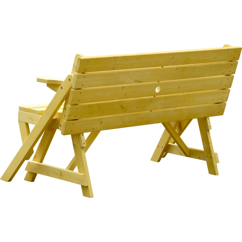 Anduela Solid Wood Pine Outdoor Bench