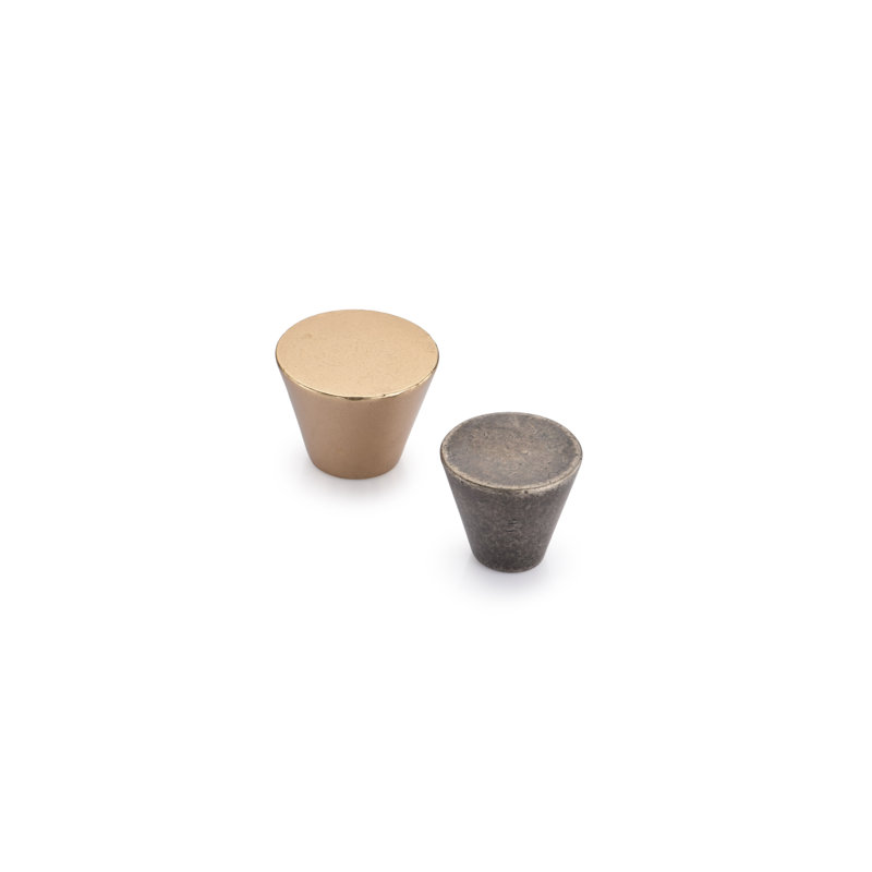 Round Conical Knob, Natural Bronze, 1.5