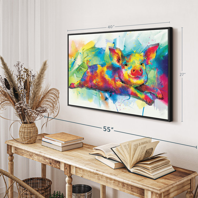 «Porcelet Paint Splash Wall Art», H 27 po x l 40 po