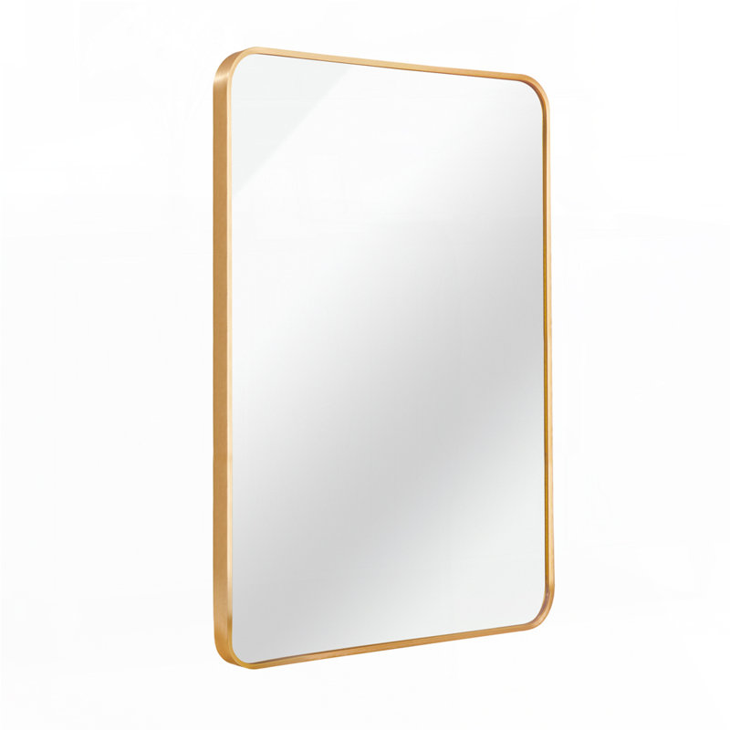 Rectangular Metal Framed Bathroom Mirror