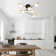 Aabin 8 - Light Unique / Statement Semi Flush Mount Geometric LED Chanderlier