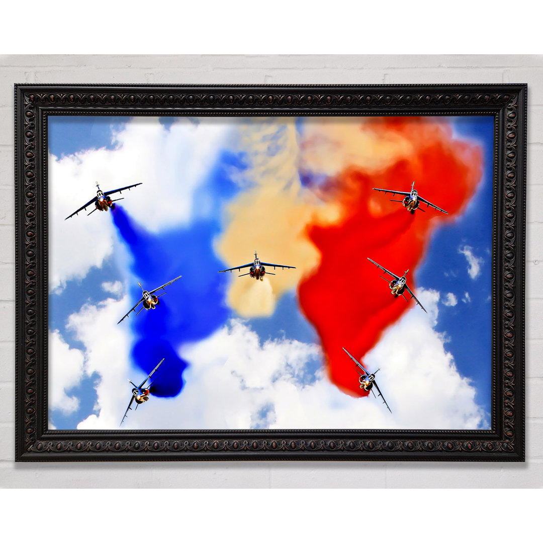 French Airshow Colours - Einzelner Bilderrahmen Kunstdrucke