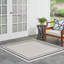Tapis intérieur / extérieur blanc cassé Arvell-501011960