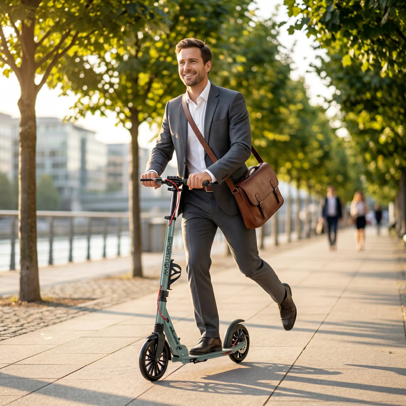 HOMCOM Scooter, Silver