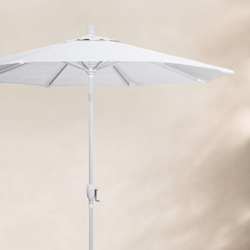 Parasol de marché 7,5', Pacifique, Blanc, Natural- Pacifica