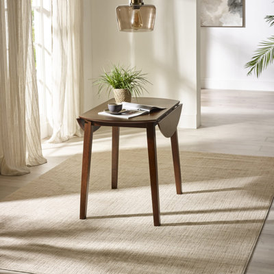 Extendable Round Solid Wood Base Dining Table