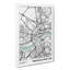 Map Newcastle-upon-Tyne UK - Wrapped Canvas-61878057