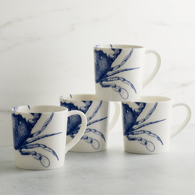 Crab Handmade Porcelain Coffee Mug