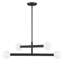 Lustre 4 lumières Meridian en noir mat-1920448395