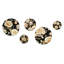 Watford - ensemble d'art mural floral rond floral de 5