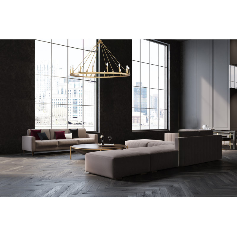 Lustre 16 lumières Parker, Laiton