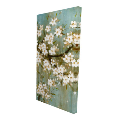 «White Cherry Blossom», reproduction d'art sur toile