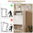 32 Pair Fluted Shoe Storage Cabinet,Modern Shoe Organizer with Adjustable Shelves-95982464