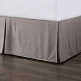 Hera Washed Linen Tailored Modern Rustic Chic 18 inch Bed Skirt