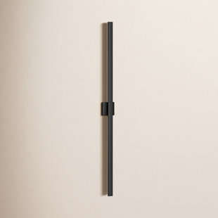Black Dimmable LED Outdoor Wall Lantern Sconce With Frosted Glass