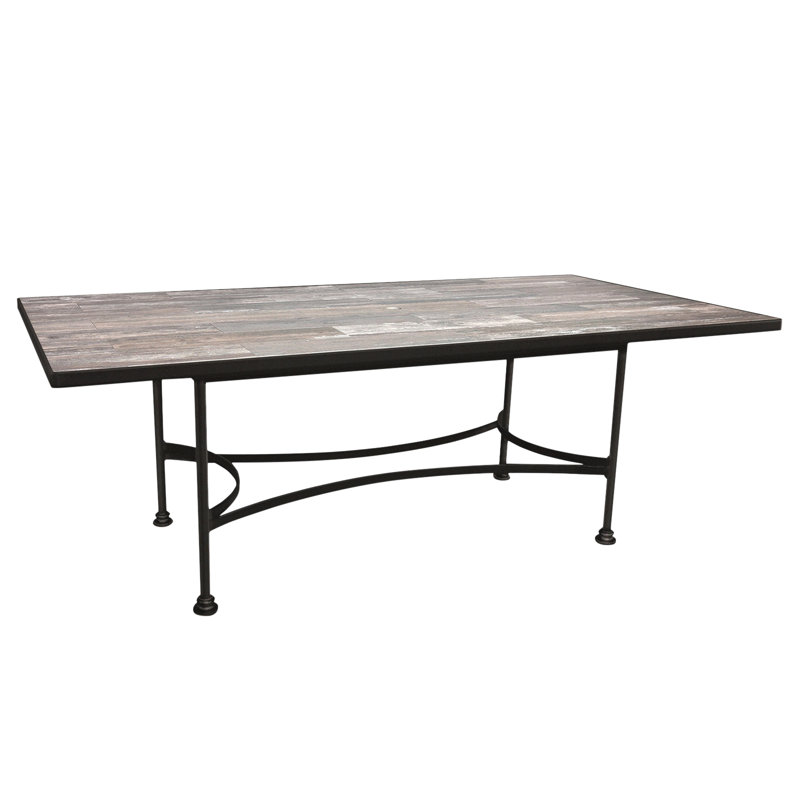 Classico Outdoor Rectangle Dining Table, Venice Beach, Carbon Black