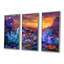 Emerie - Ensemble d'art mural paysage abstrait-108316613-108316614