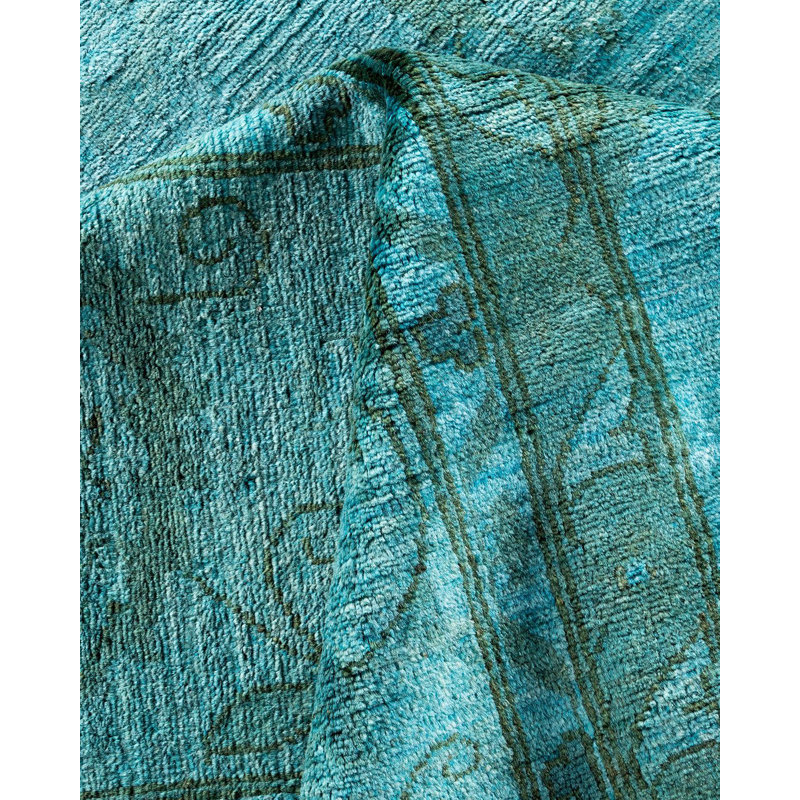 Anorak One-of-a-Kind 12' 0" X 14' 8" New Age Wool Area Rug Blue