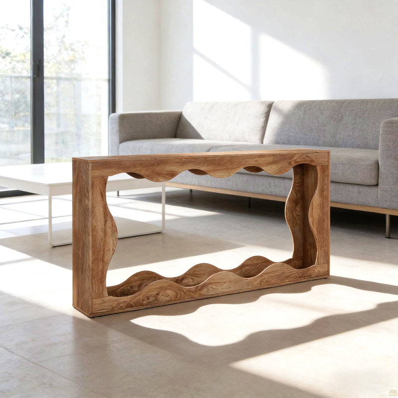 Table basse rétro, table basse étroite, Bois