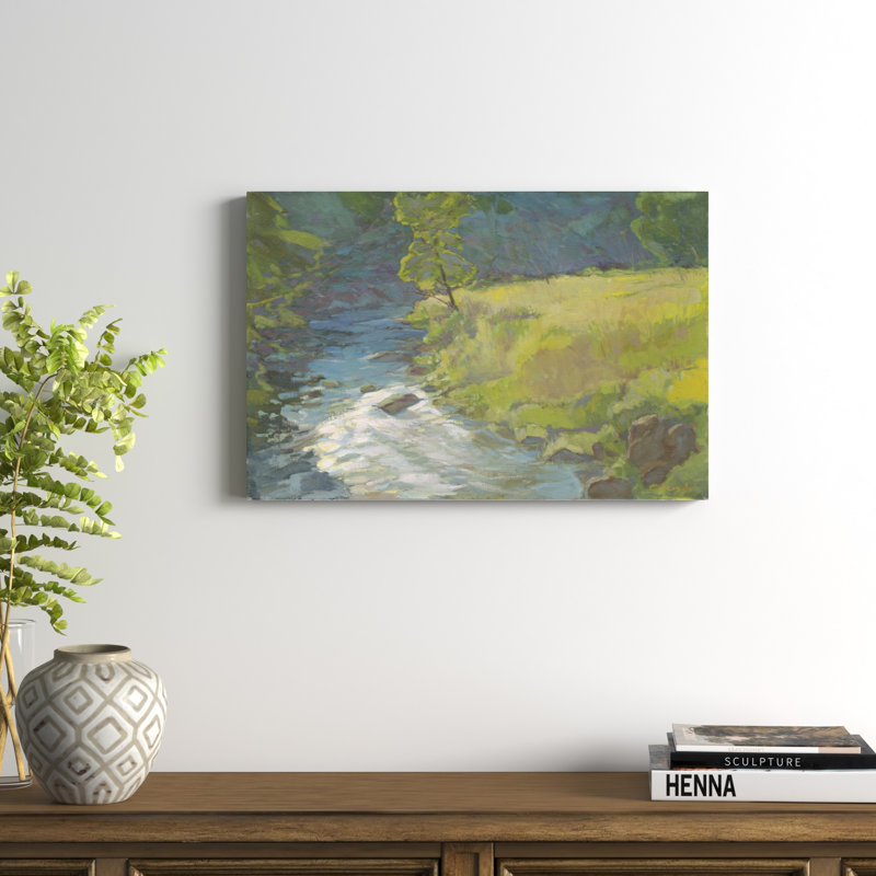 «Inner Stream», peinture sur toile, H 20 po x l 30 po