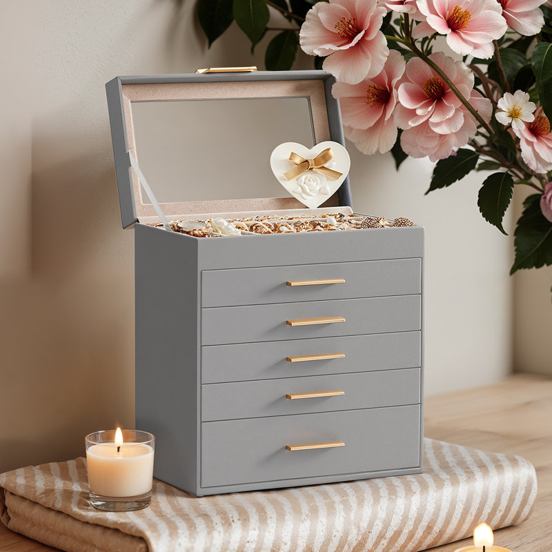Jewellery Box +, Gray and Gold