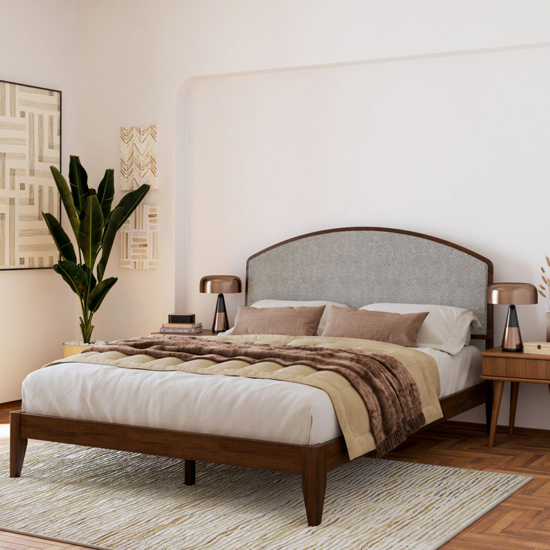 Lit plateforme Clara, Gris