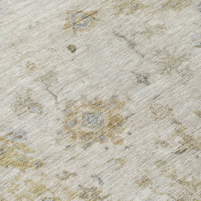 Tapis intérieur / extérieur lavable à la machine Emelia ACN2301 Global, Rectangle 2'6" x 3'10"