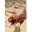 Area Rug in Beige/Orange/Red
