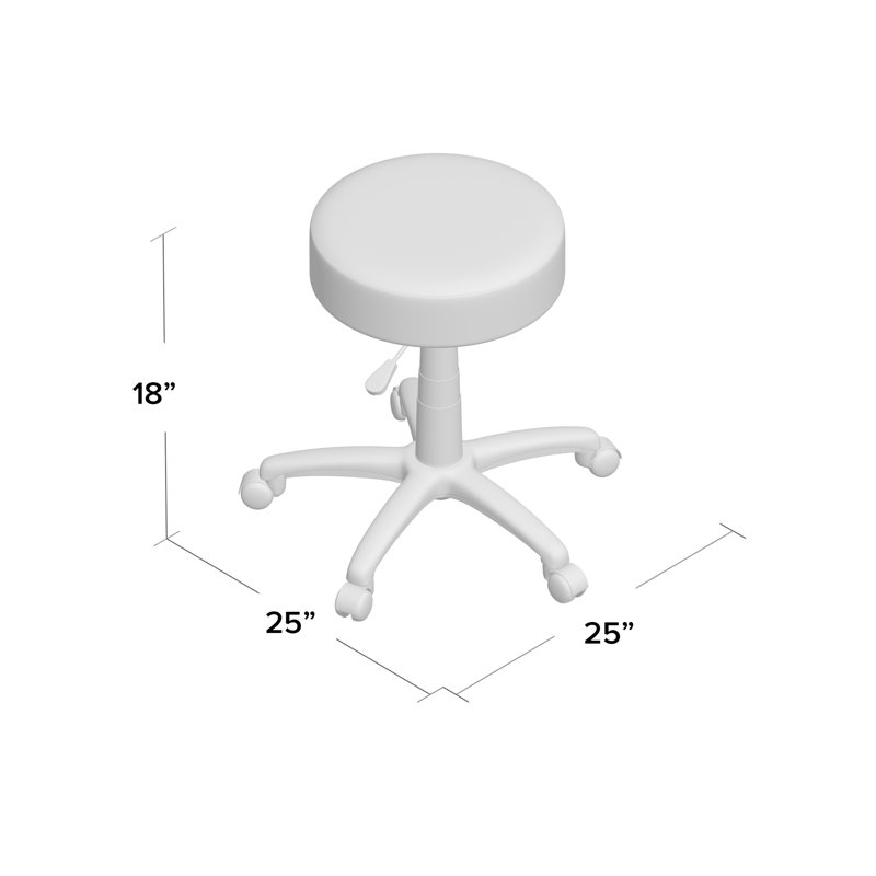 Jazmari Adjustable Height Active Stool, Black