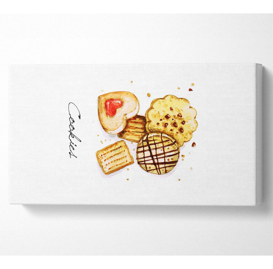 Biscuit Cookie Delight Wide Canvas Print