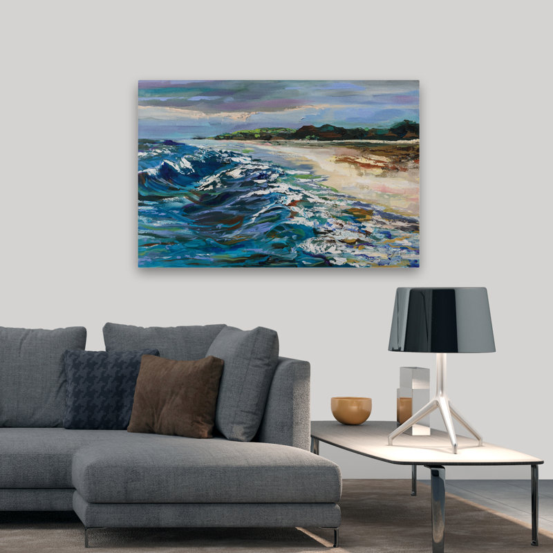 Rough Surf Coastal Beach Coastal, H 48 po x l 32 po